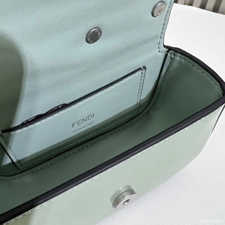 Affordable HOT Bag In Leather F Green Nano Calf Fendi 0801